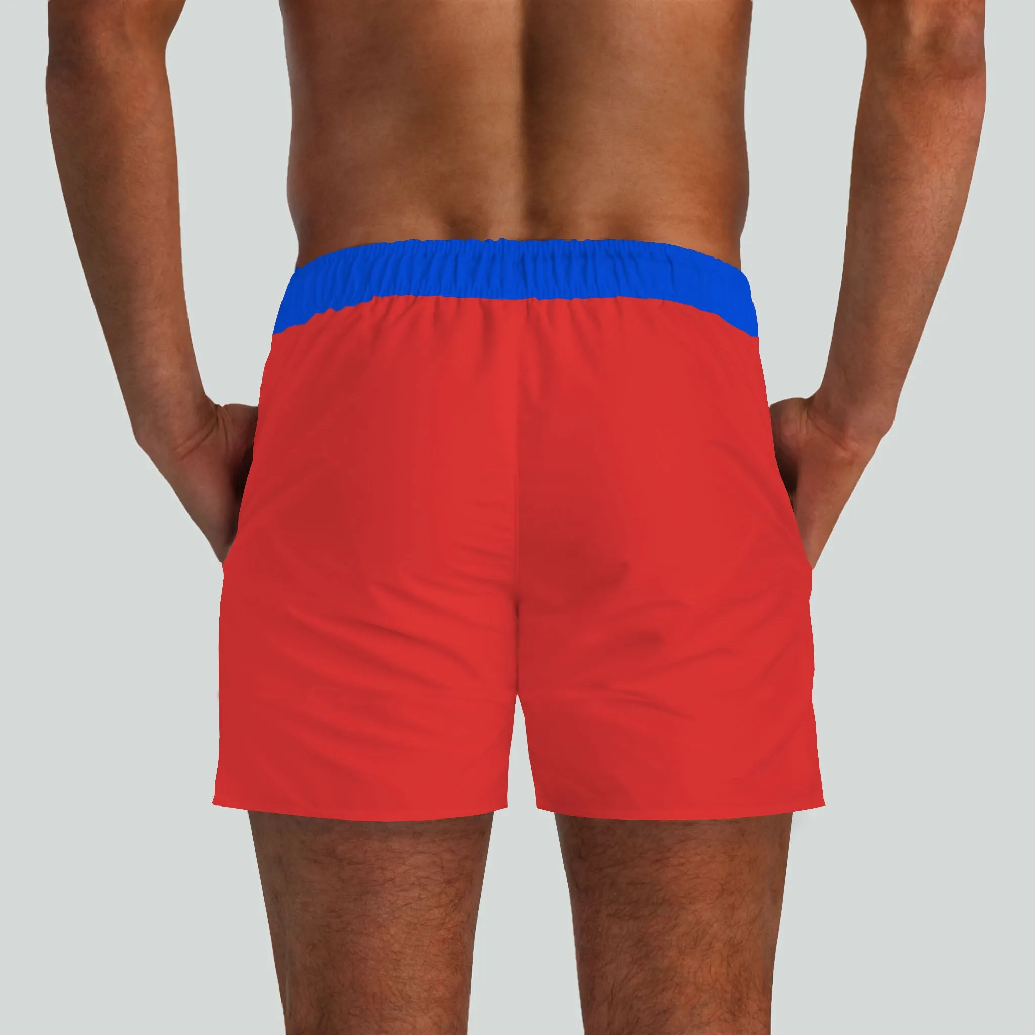 South Beach Red Swim Shorts