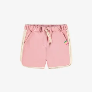 Sporty pink shorts in french cotton