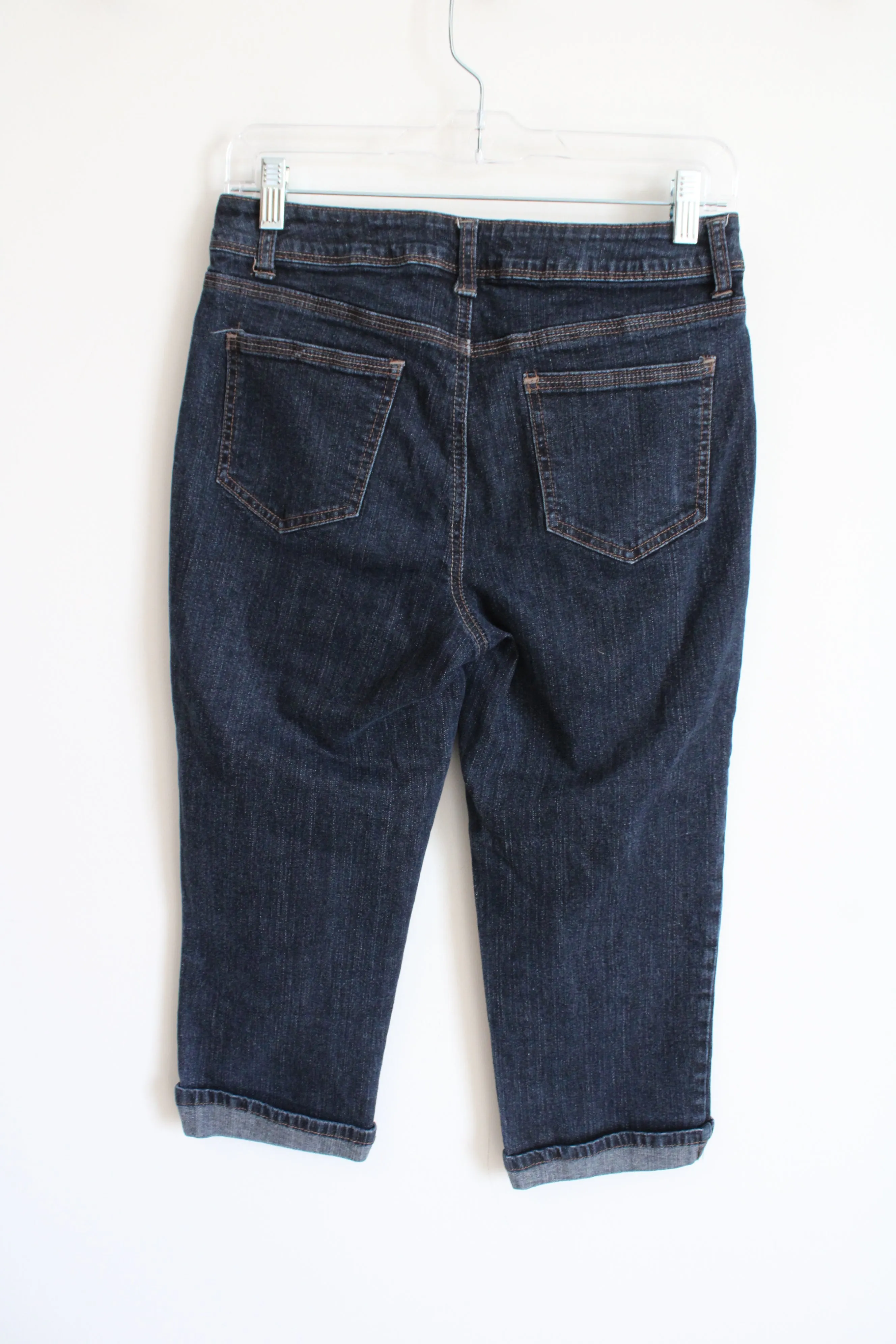 St. John's Bay Cuffed Denim Capri Pants | 6