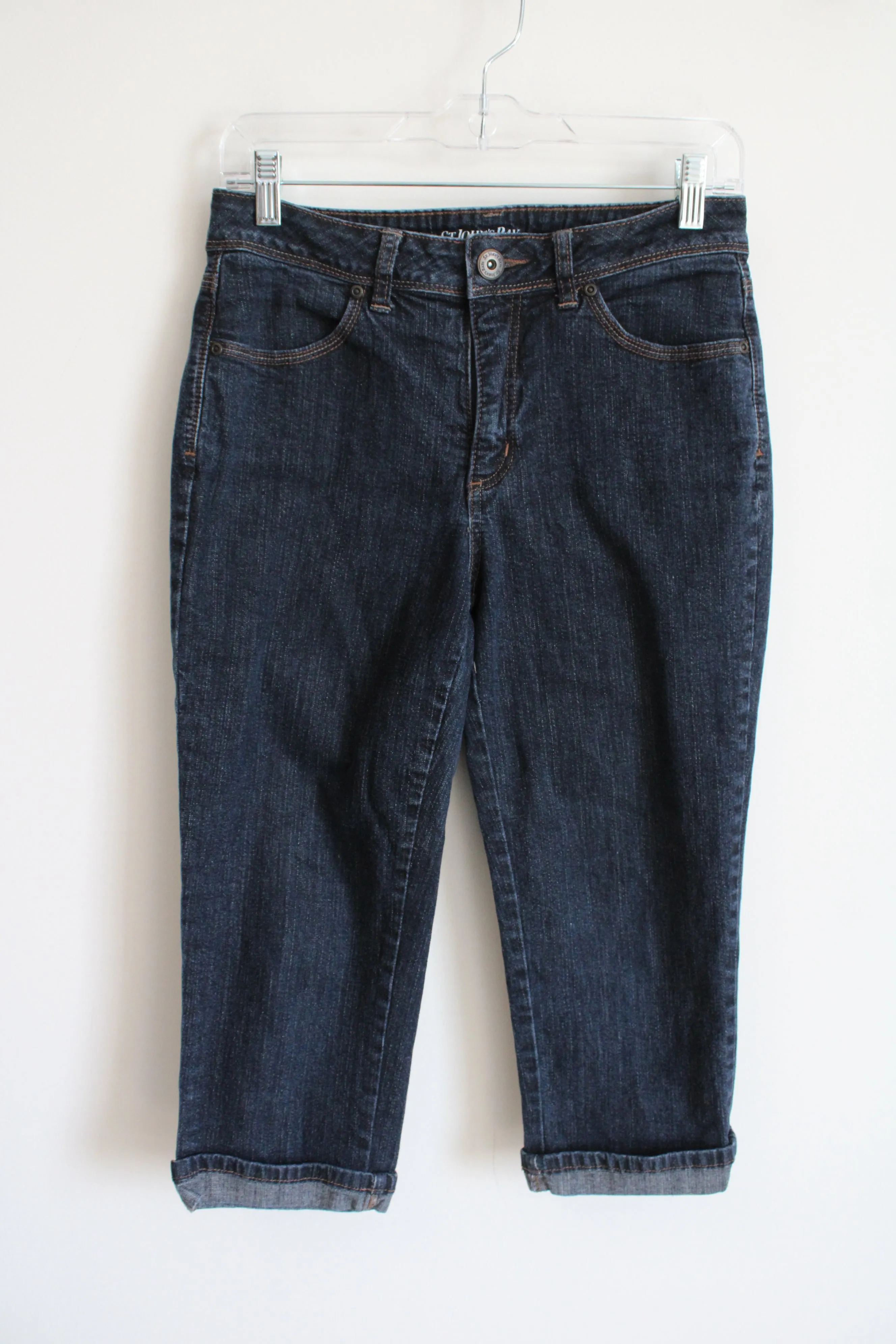 St. John's Bay Cuffed Denim Capri Pants | 6