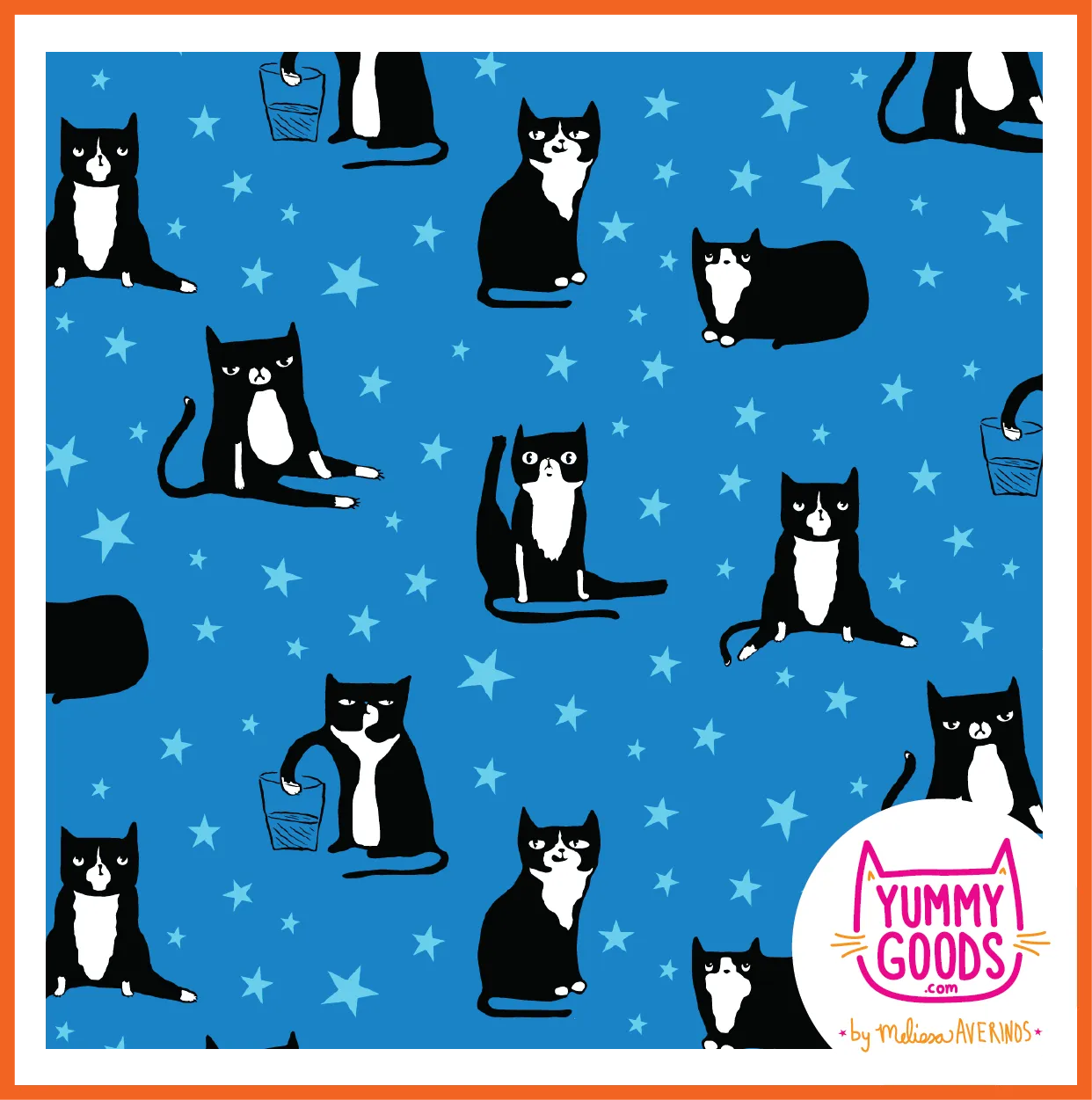 STELLAR CATS Mid-Rise Leggings