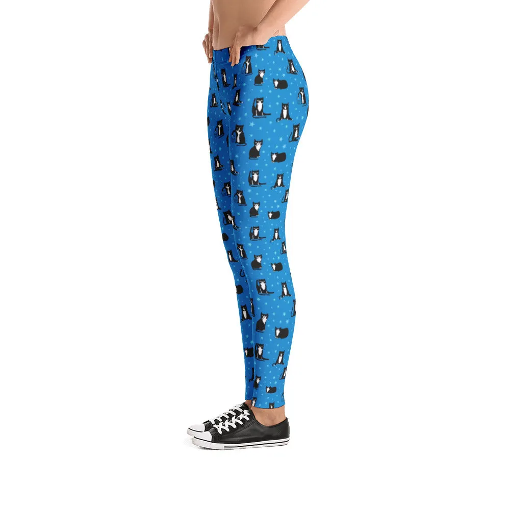 STELLAR CATS Mid-Rise Leggings