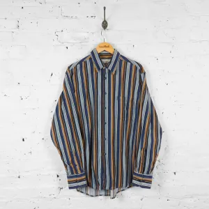Striped Corduroy Shirt - Blue - L