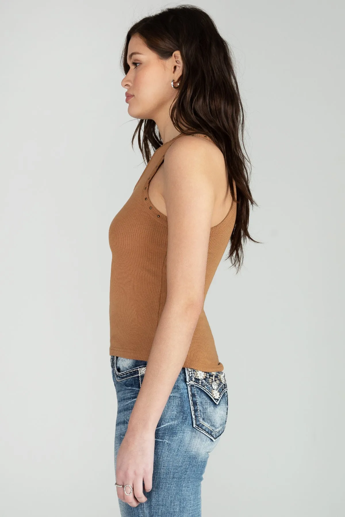Studded Knit Tank
