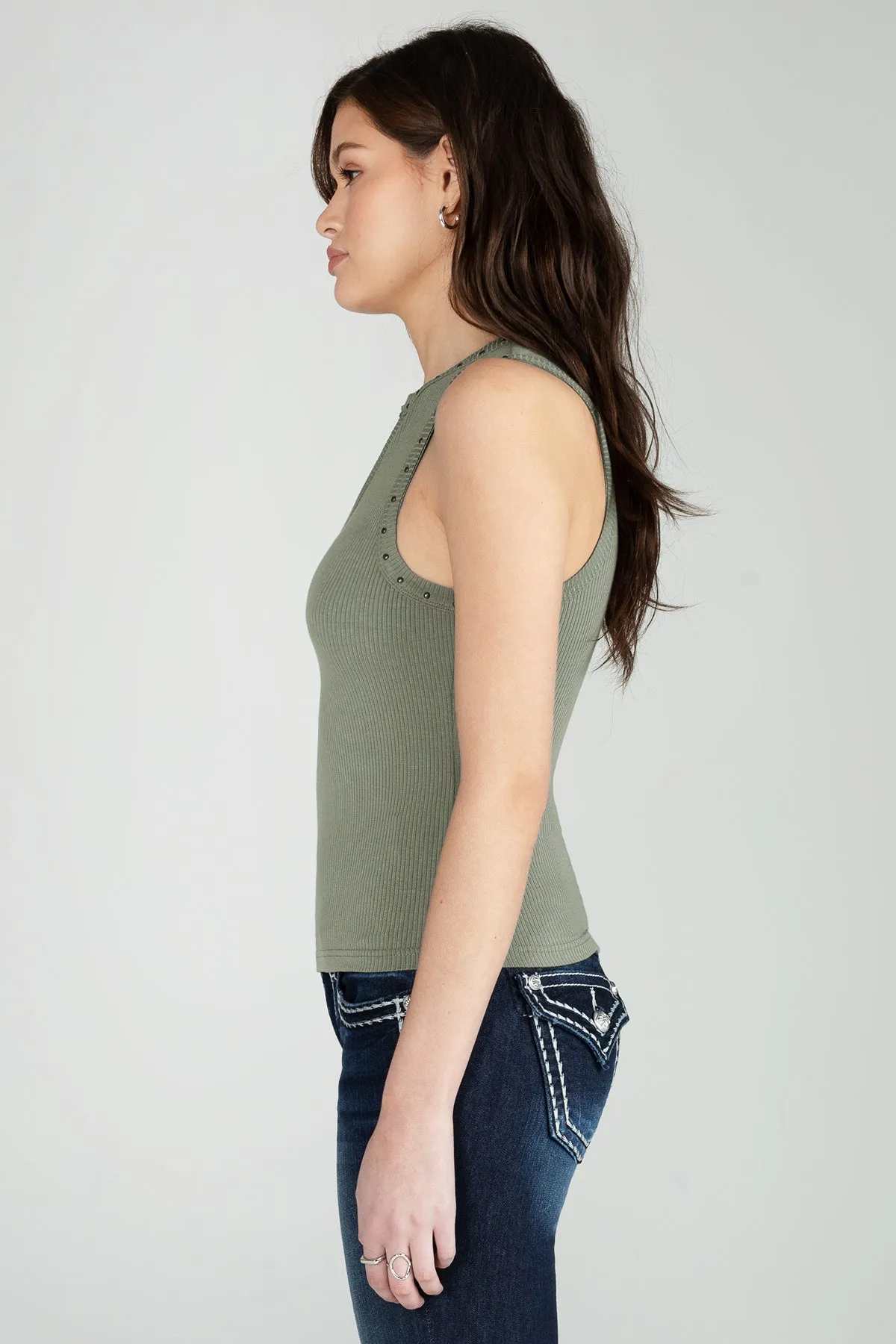Studded Knit Tank