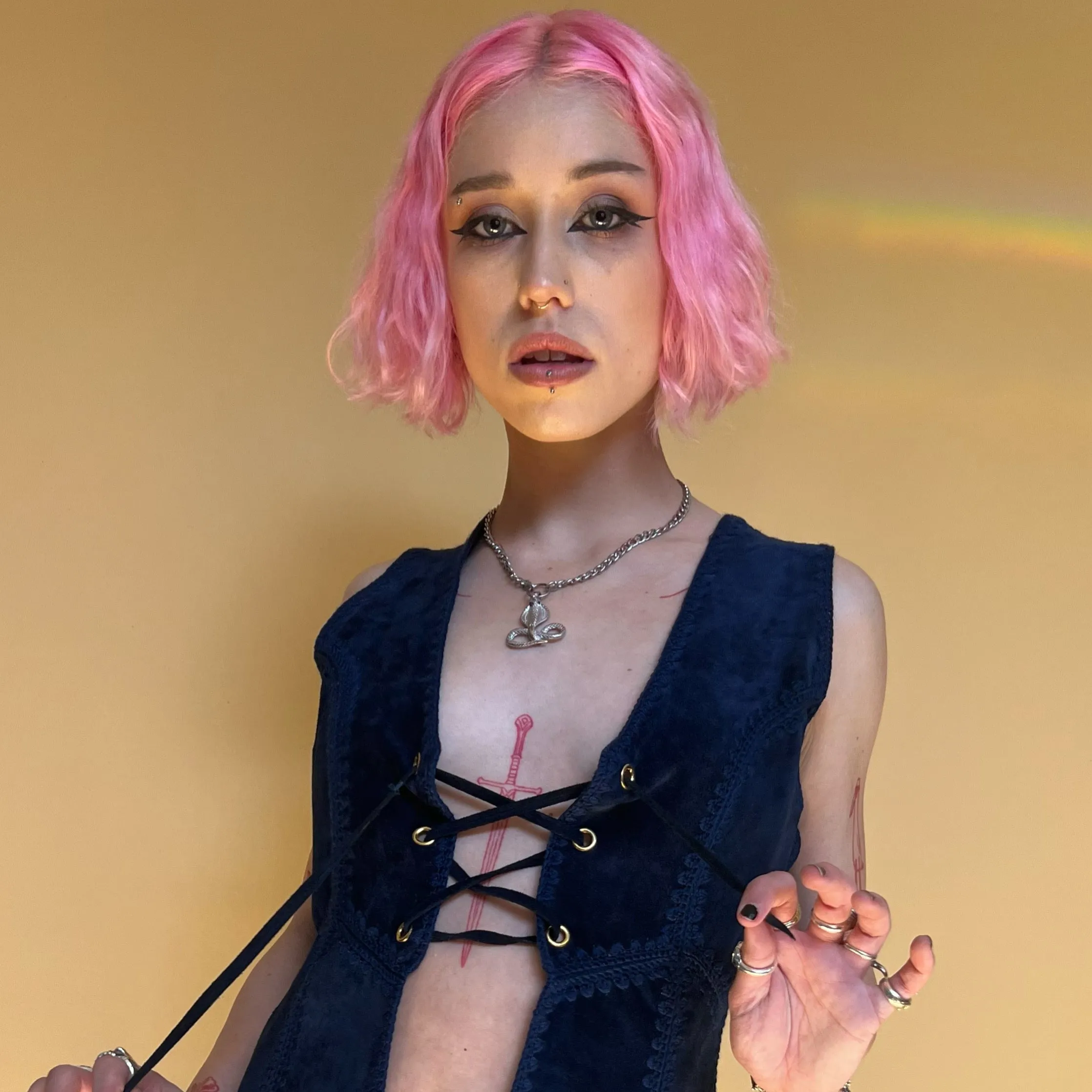 Suede 1970s Two piece Pants & Vest