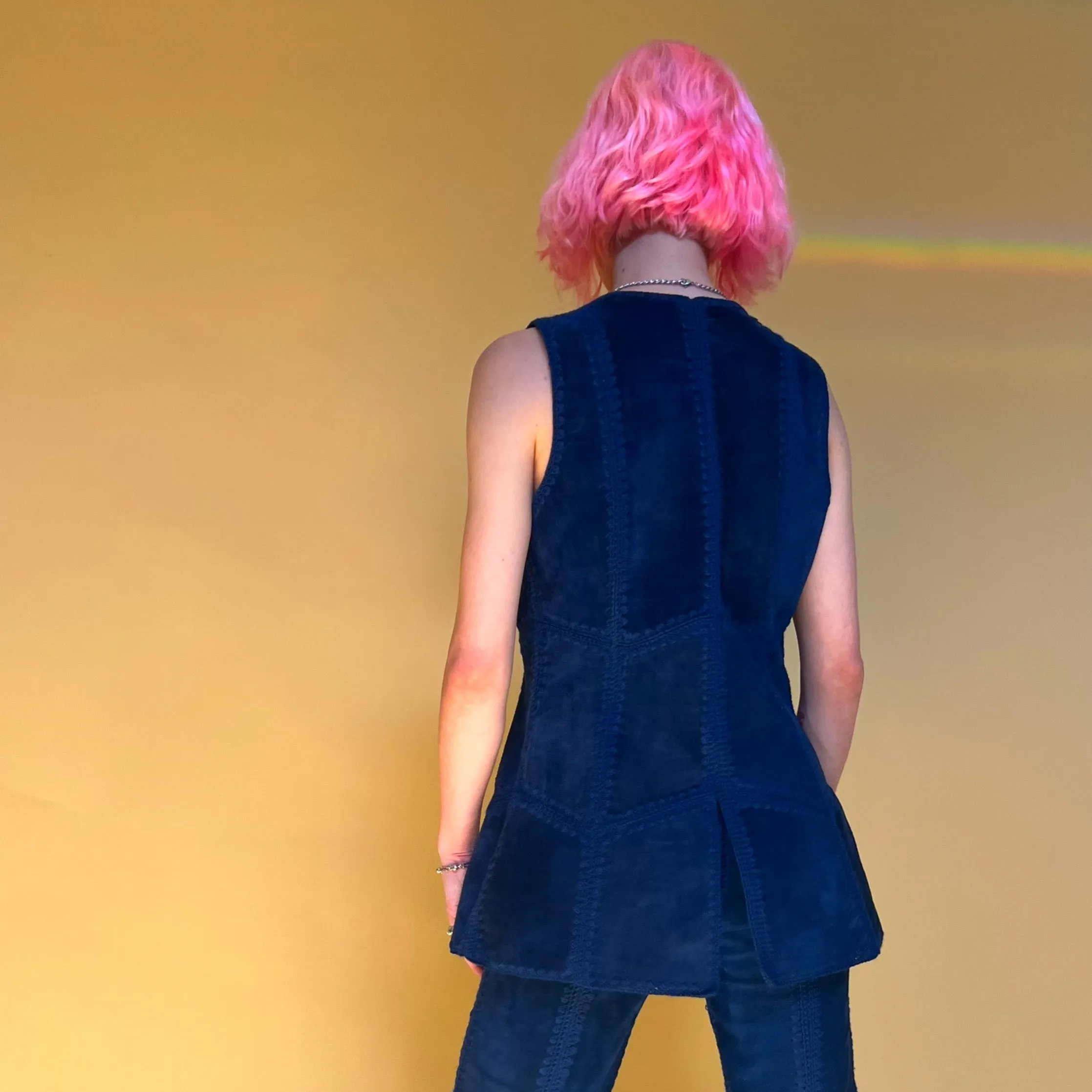 Suede 1970s Two piece Pants & Vest
