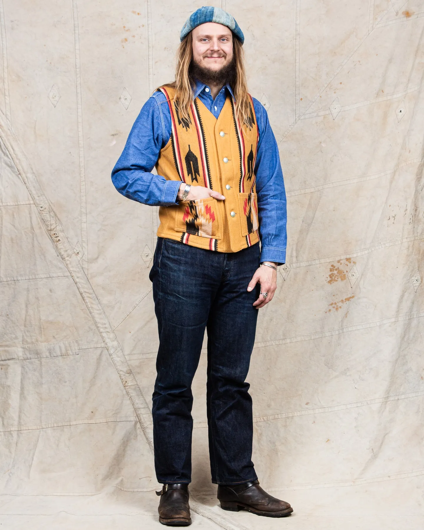 Sugar Cane & Co SC14993 Wool Blanket Vest