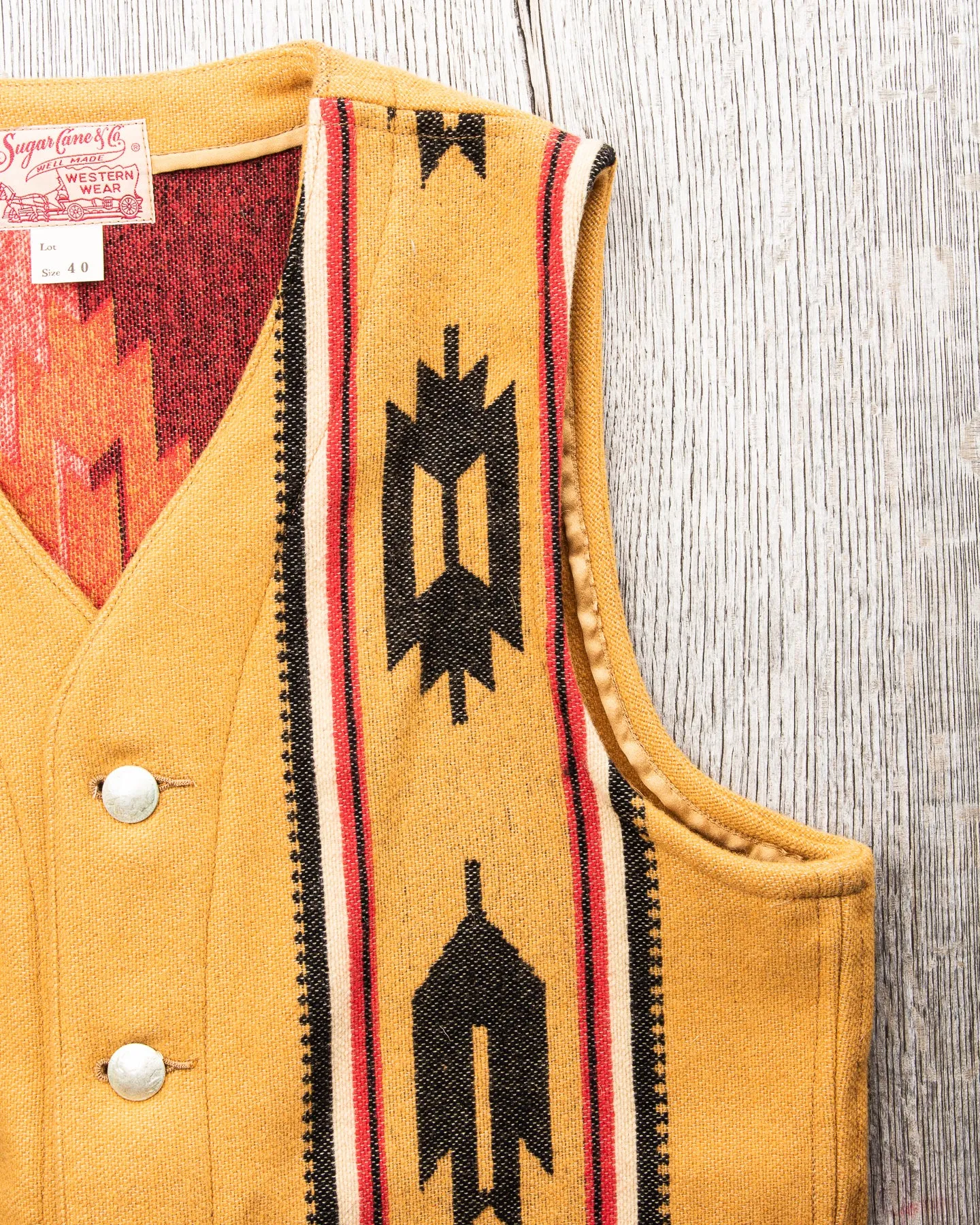 Sugar Cane & Co SC14993 Wool Blanket Vest