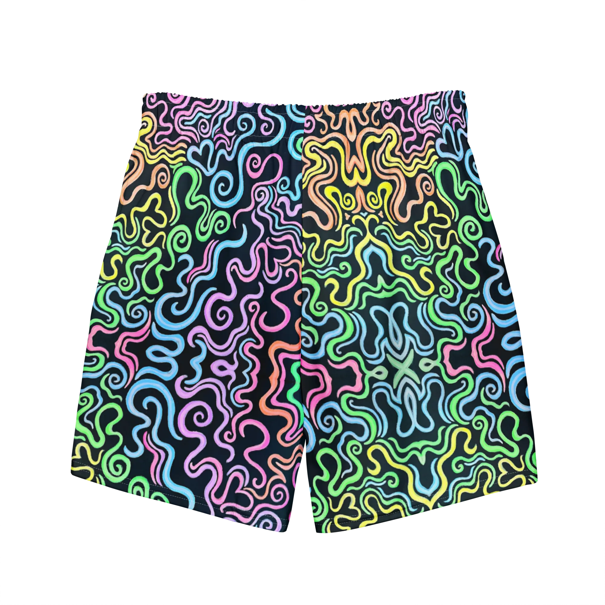 Swim Trunks ( Secret Internal Pocket)- "Glow" Design
