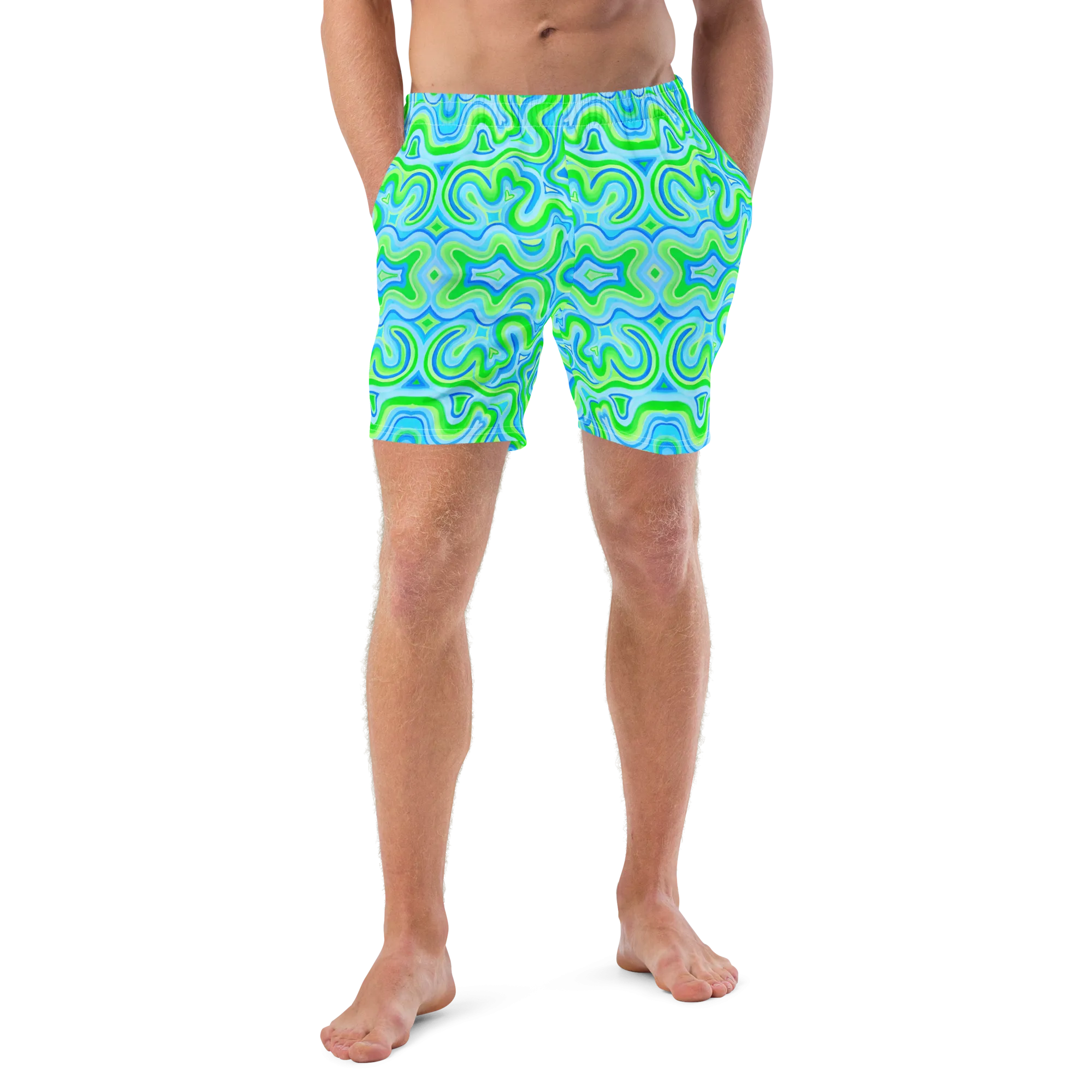 Swim Trunks ( Secret Internal Pocket)- "Slushee" Design