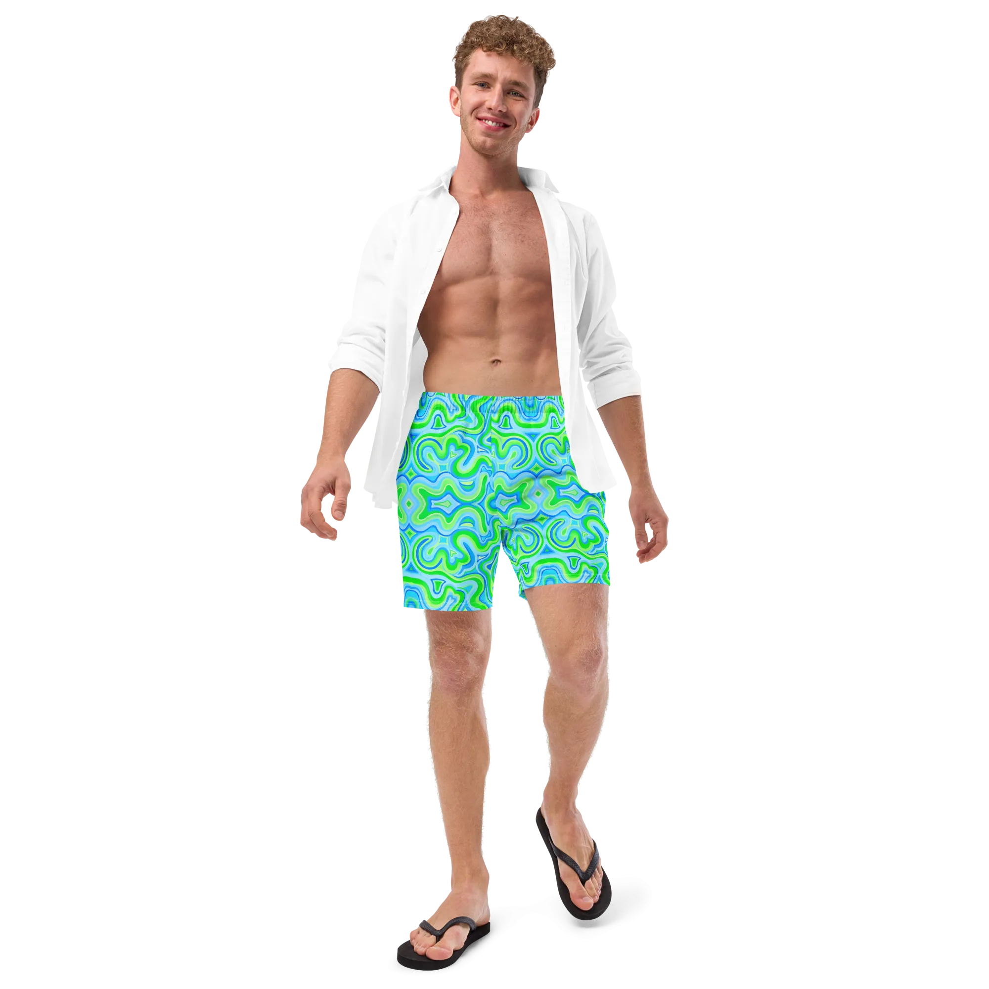 Swim Trunks ( Secret Internal Pocket)- "Slushee" Design