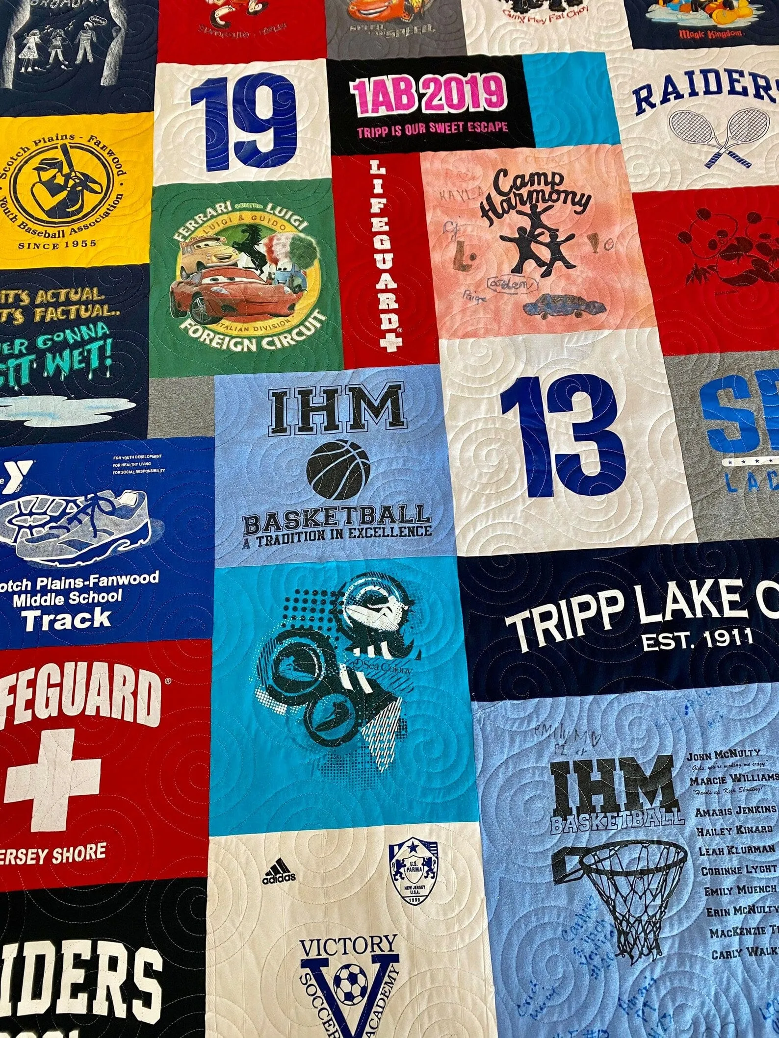 T-Shirt Quilt DEPOSIT Memory Blanket Custom Graduation Gift Tee Handmade Keepsake Personalized Modern Design Sport Clothing College Birthday
