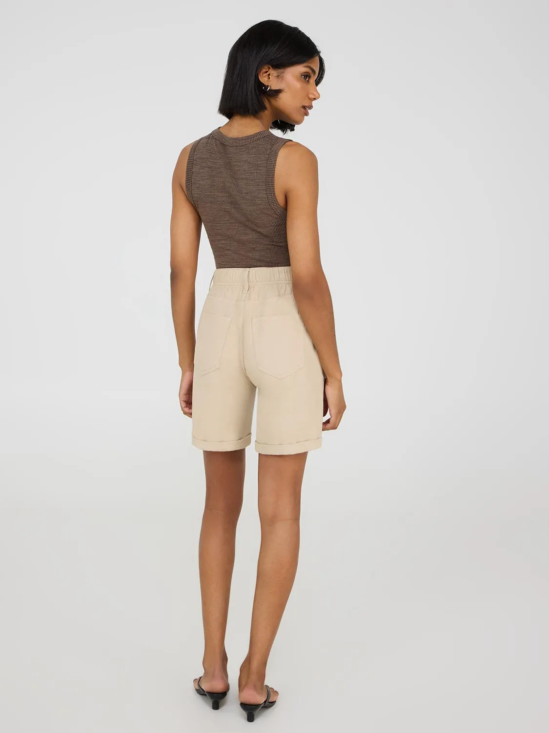 Tencel Denim Bermuda Shorts