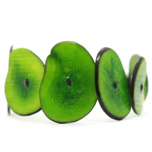 Terra: Lime-Green Tagua Seed Bracelet