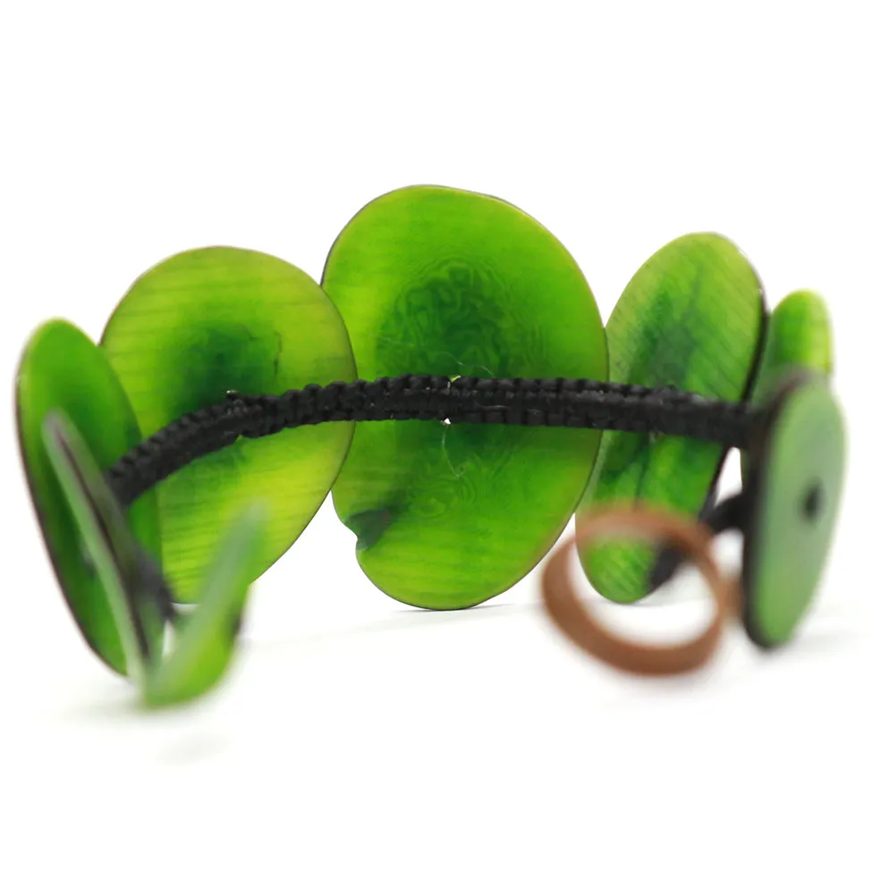 Terra: Lime-Green Tagua Seed Bracelet