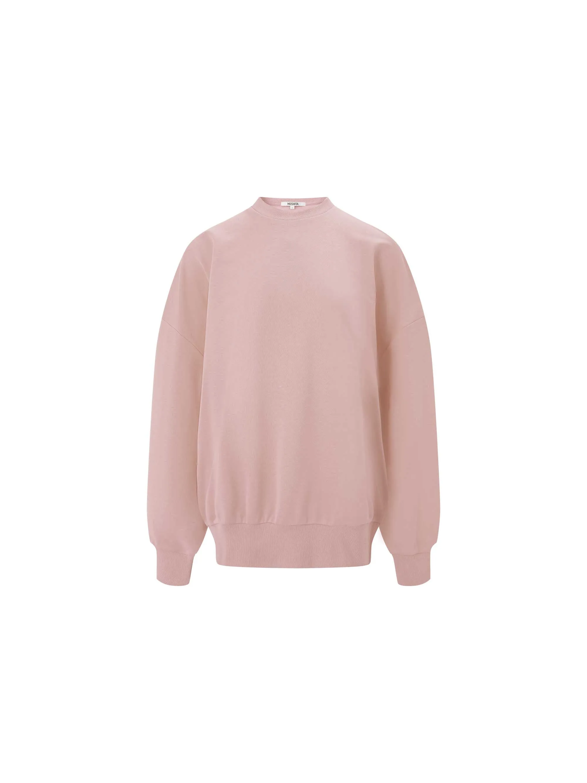 The Cozy Crush Terry Sweatshirt - Pink Beige