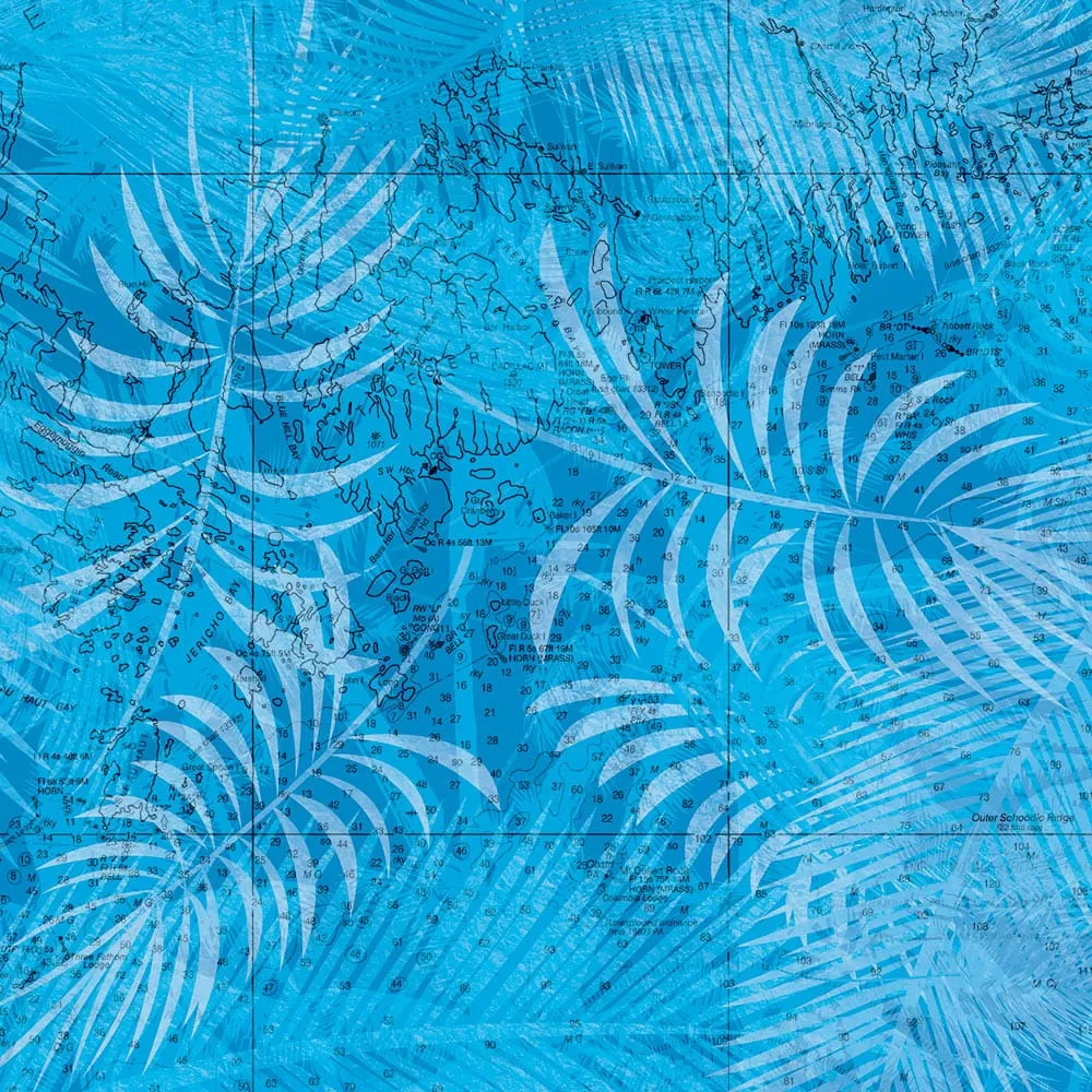 The Gulf of Maine Blue Ferns Pocket Shirt