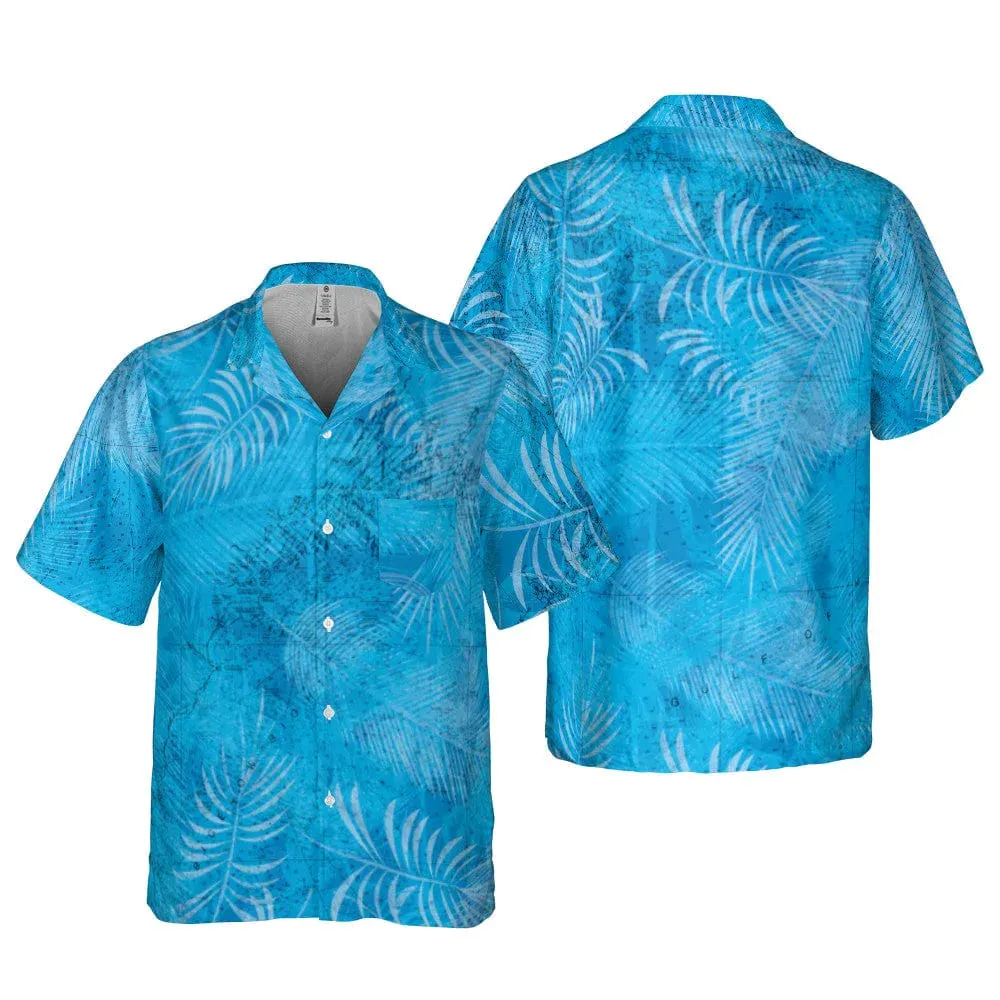 The Gulf of Maine Blue Ferns Pocket Shirt