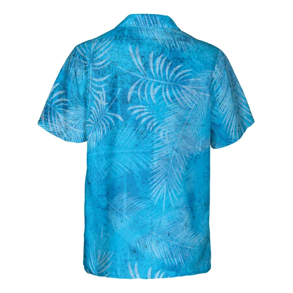 The Gulf of Maine Blue Ferns Pocket Shirt