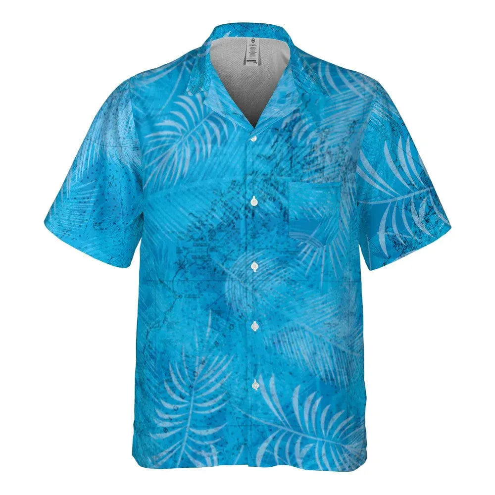 The Gulf of Maine Blue Ferns Pocket Shirt