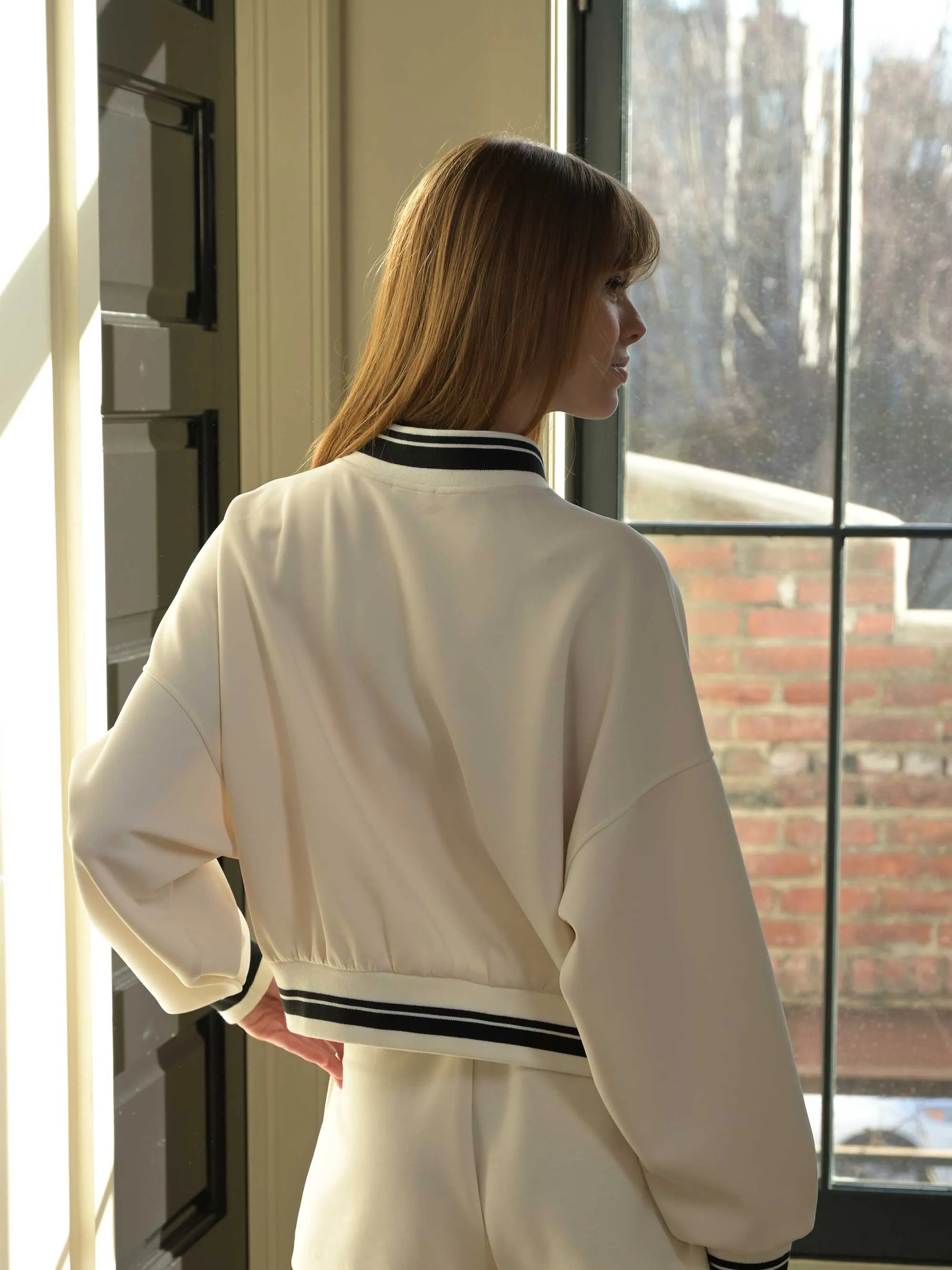 The Varsity STYBB Sweatshirt - Ivory Black