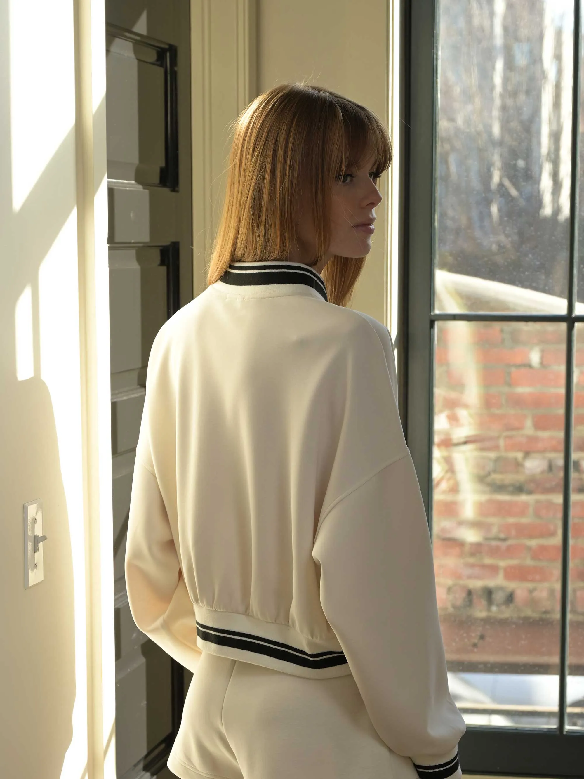 The Varsity STYBB Sweatshirt - Ivory Black