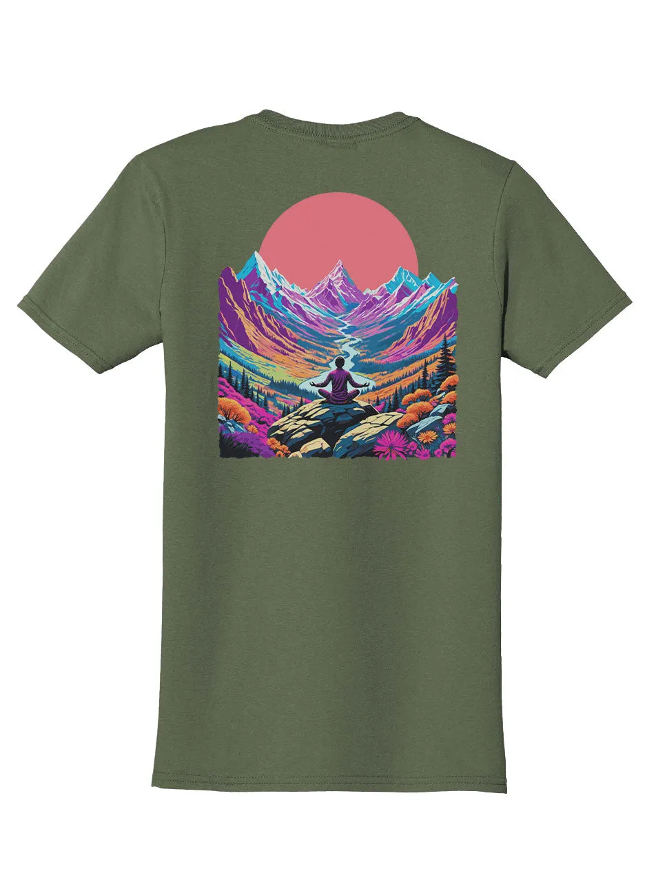 Tranquility Back Print with Pocket Print T-Shirt
