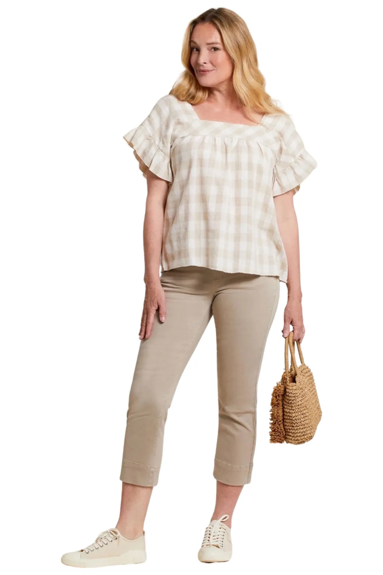 Tribal- Pull-On Kick Flare Capris