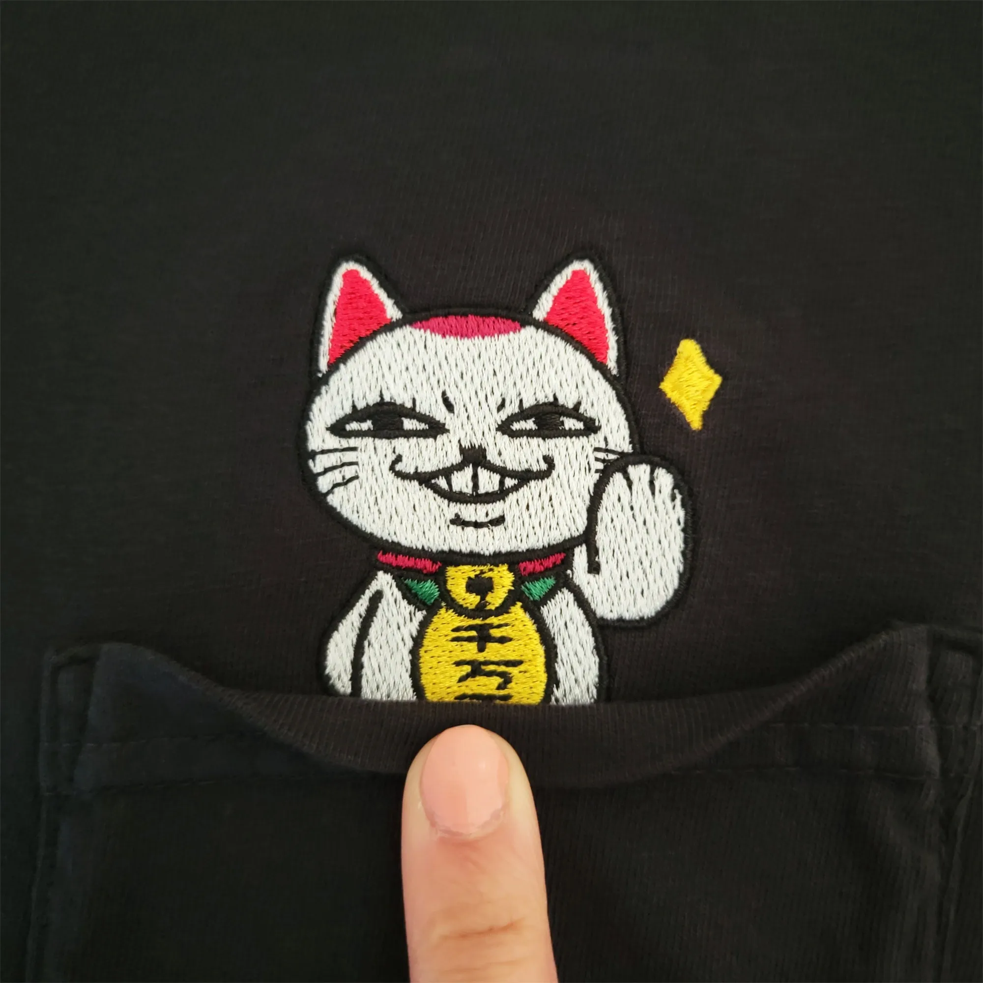 Turbo Granny Cat Pocket Tee