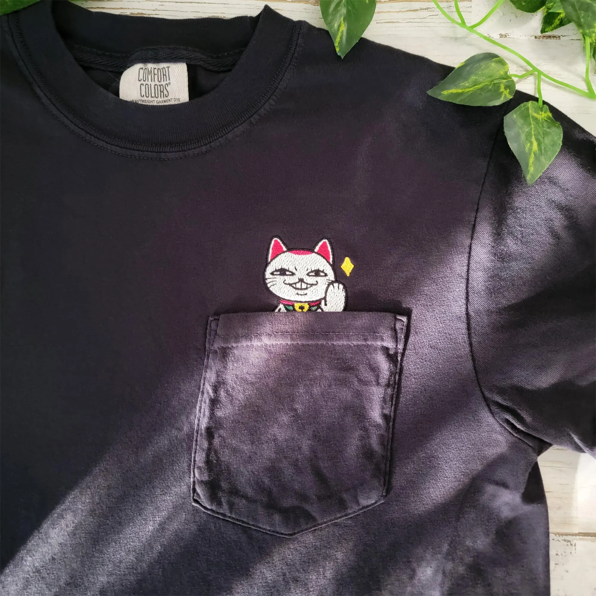 Turbo Granny Cat Pocket Tee