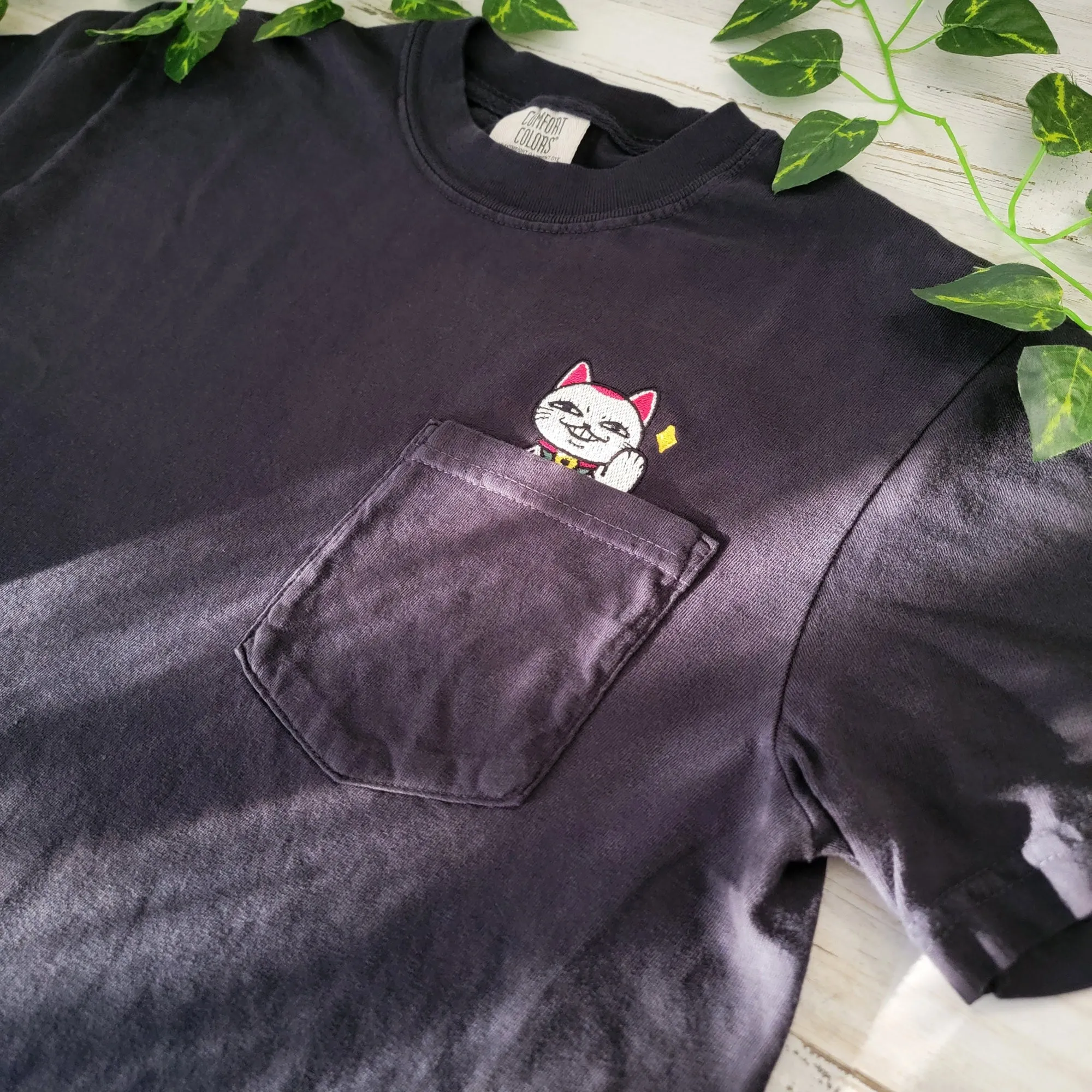 Turbo Granny Cat Pocket Tee