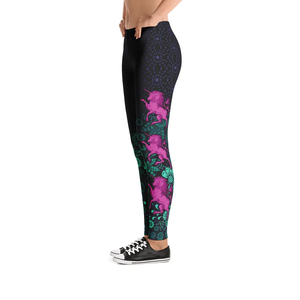 UNICORN MAJESTY Mid-Rise Leggings