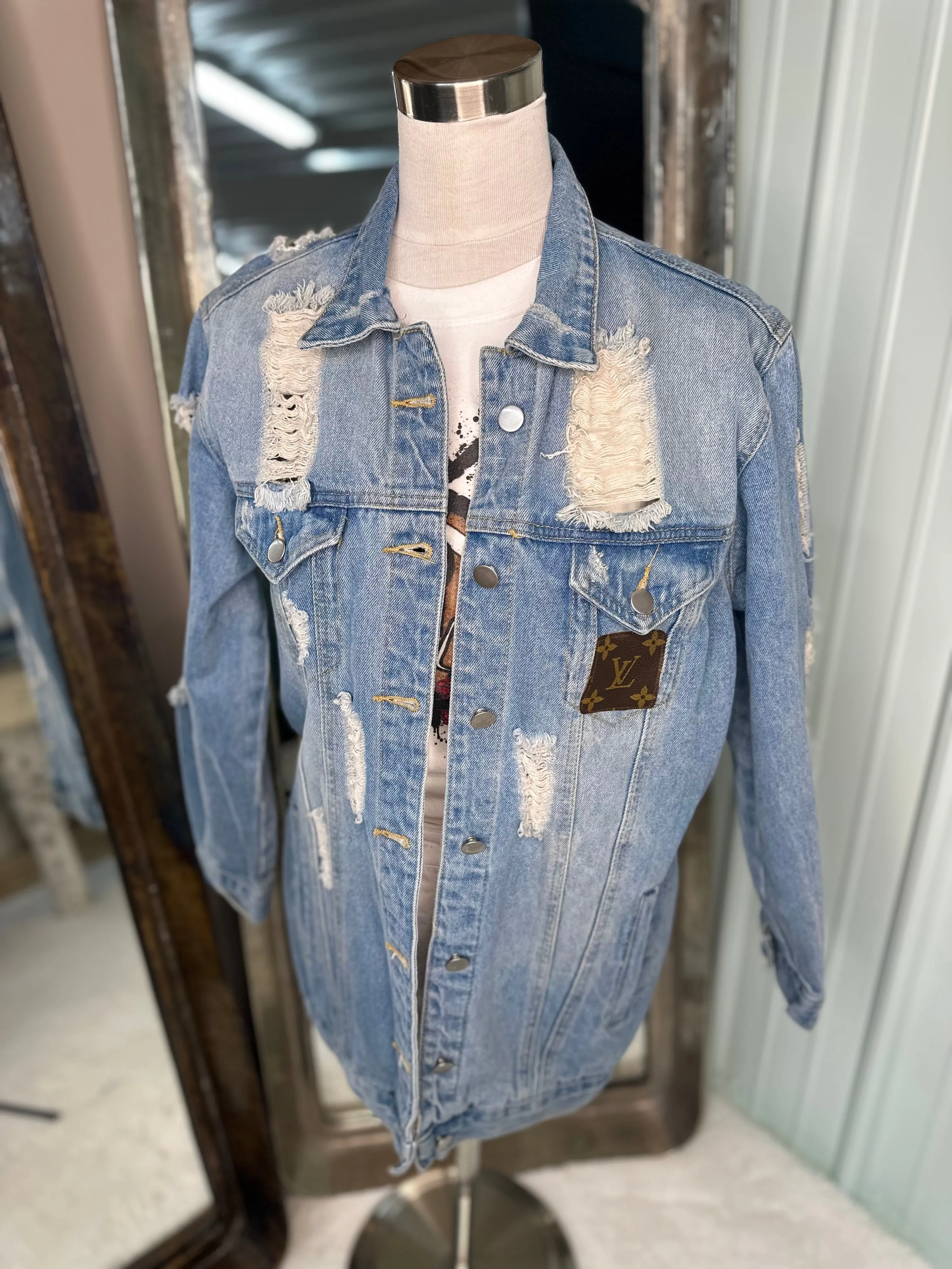 Upcycled designer jacket