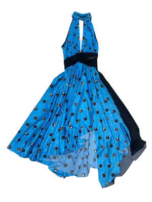 Upcycled Halter Neck Smiley Dress