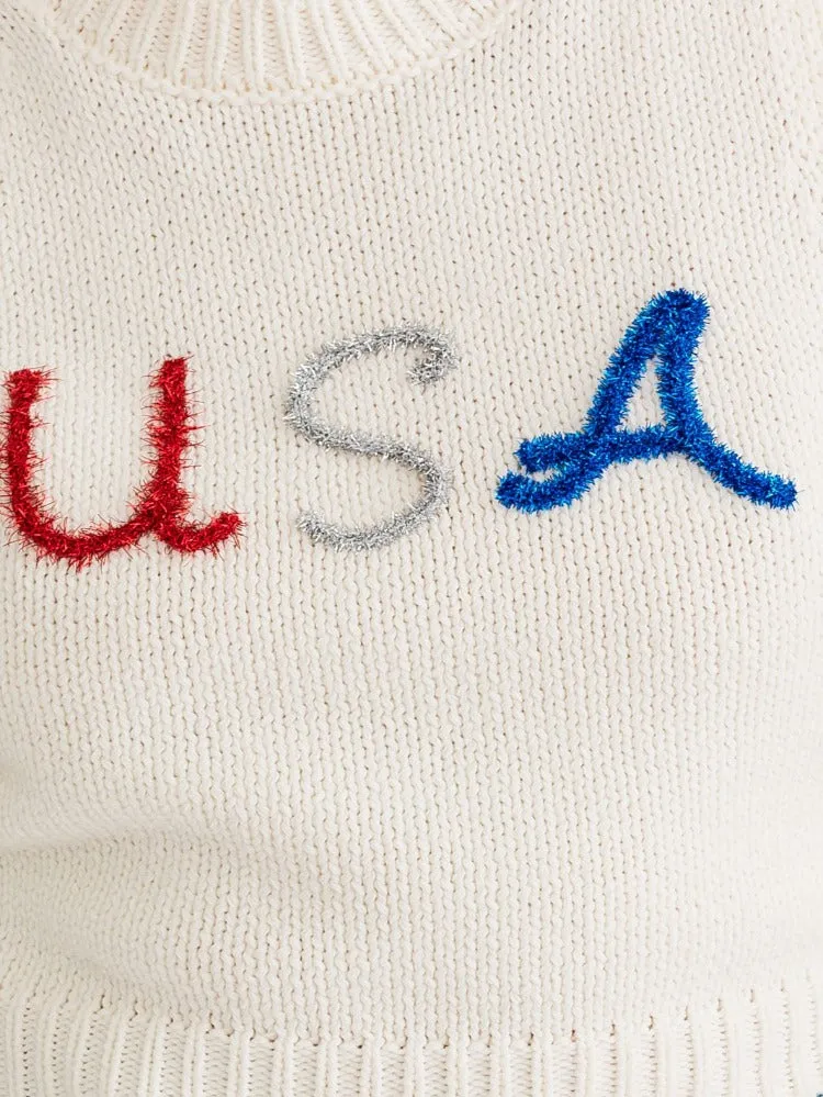 USA Cropped Tank Top