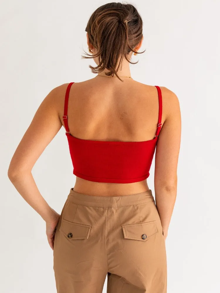 USA Square Neck Tank Top