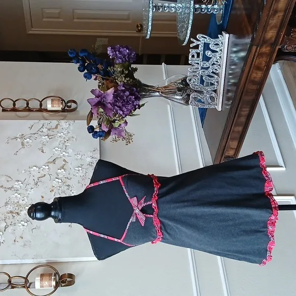 Victoria's Secret Cotton Dark Gray Ruffle Babydoll Mini Dress. Size S