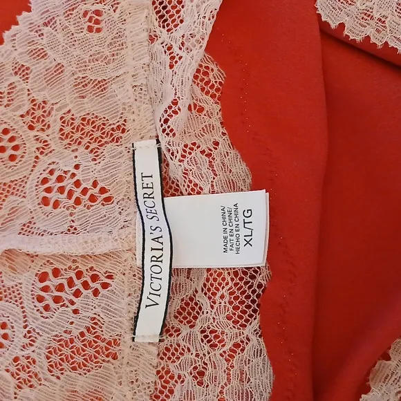 Victoria's Secret Red Embellished Slip Mini Dress. Size XL