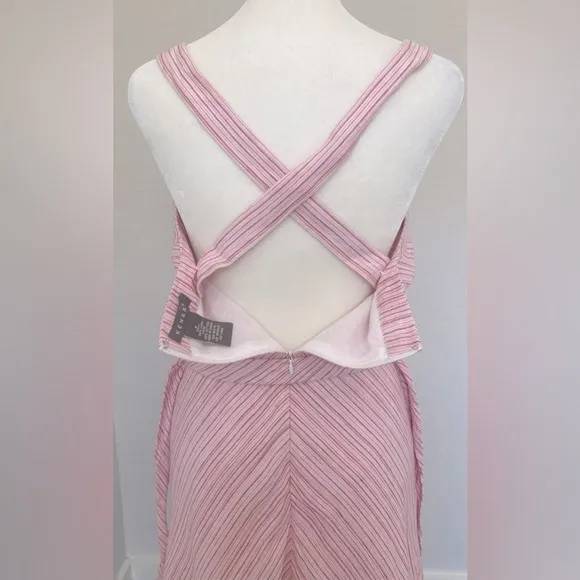 Vintage Linen Halter Dress