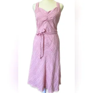 Vintage Linen Halter Dress