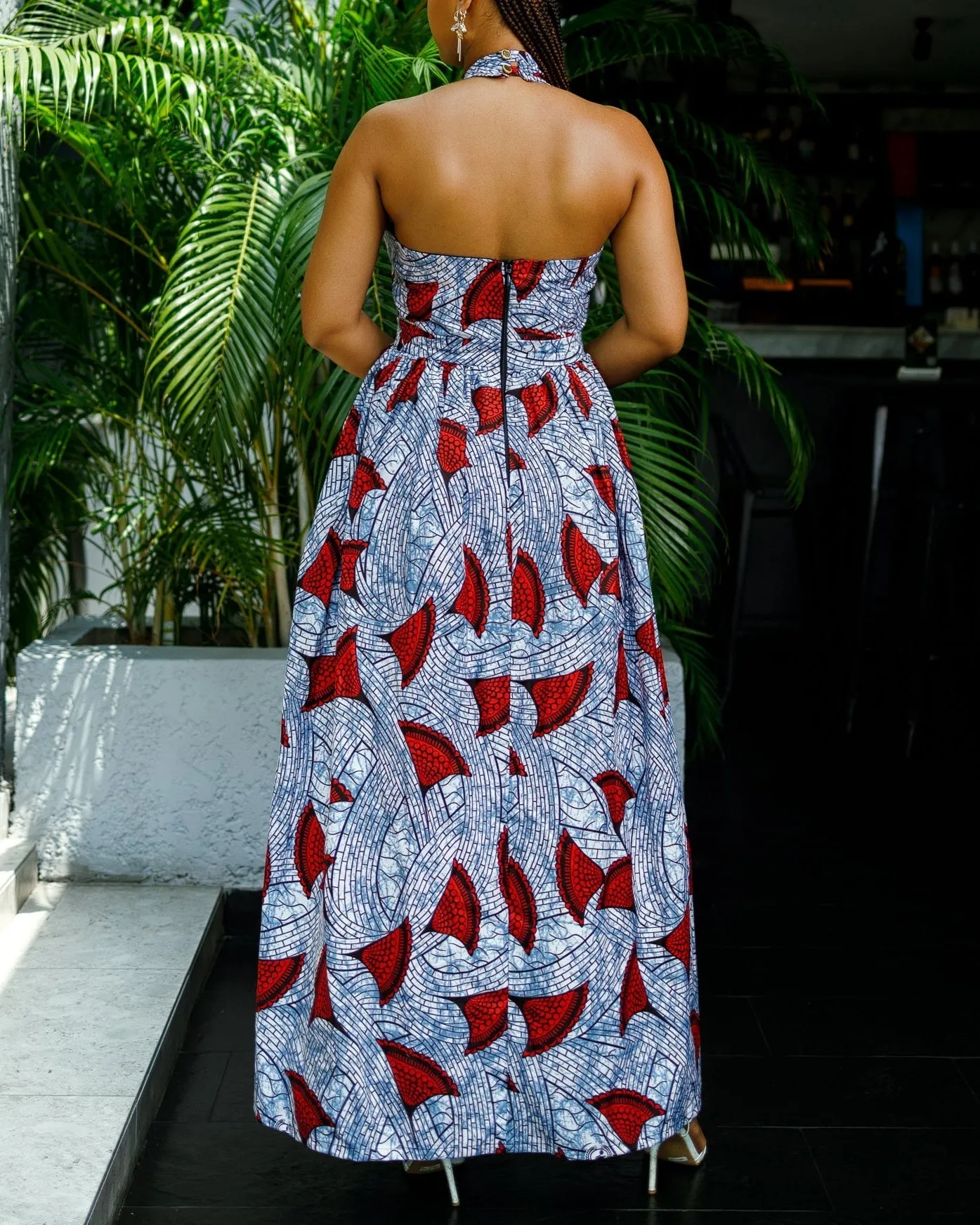 Women's Casual Halter Neck Maxi Dress