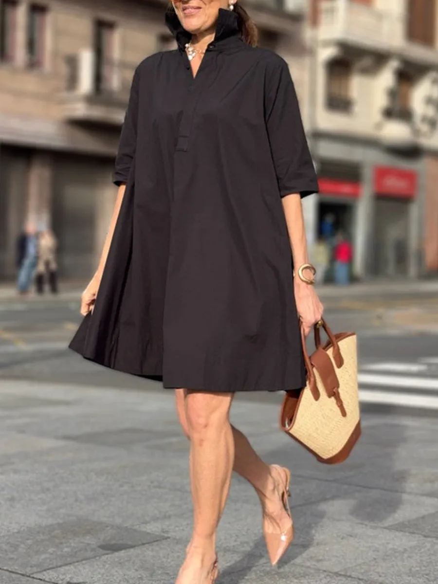 Women's Pocket Cotton Dress