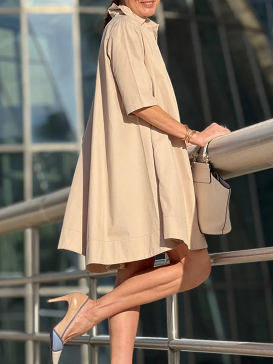 Women's Pocket Cotton Dress