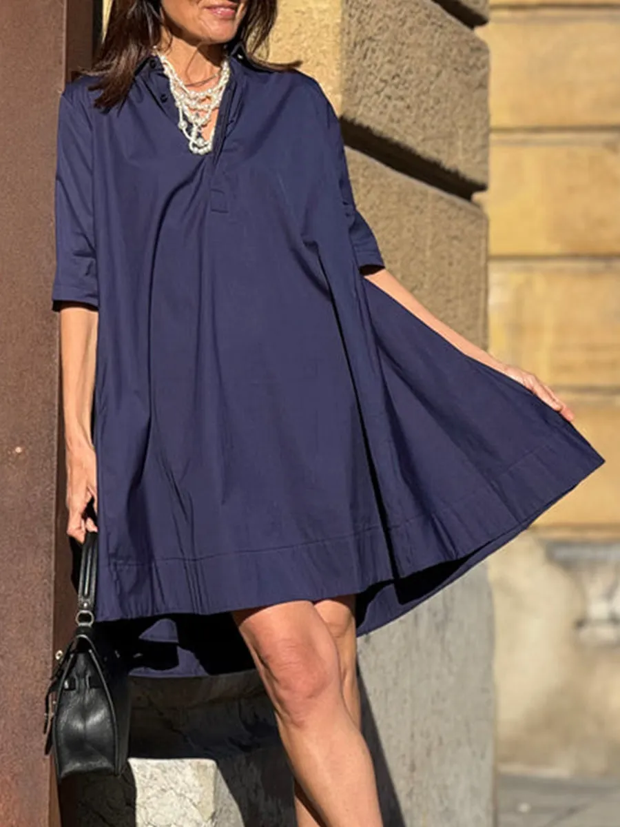 Women's Pocket Cotton Dress