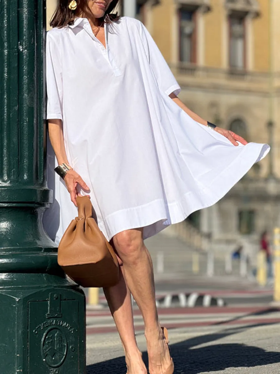 Women's Pocket Cotton Dress