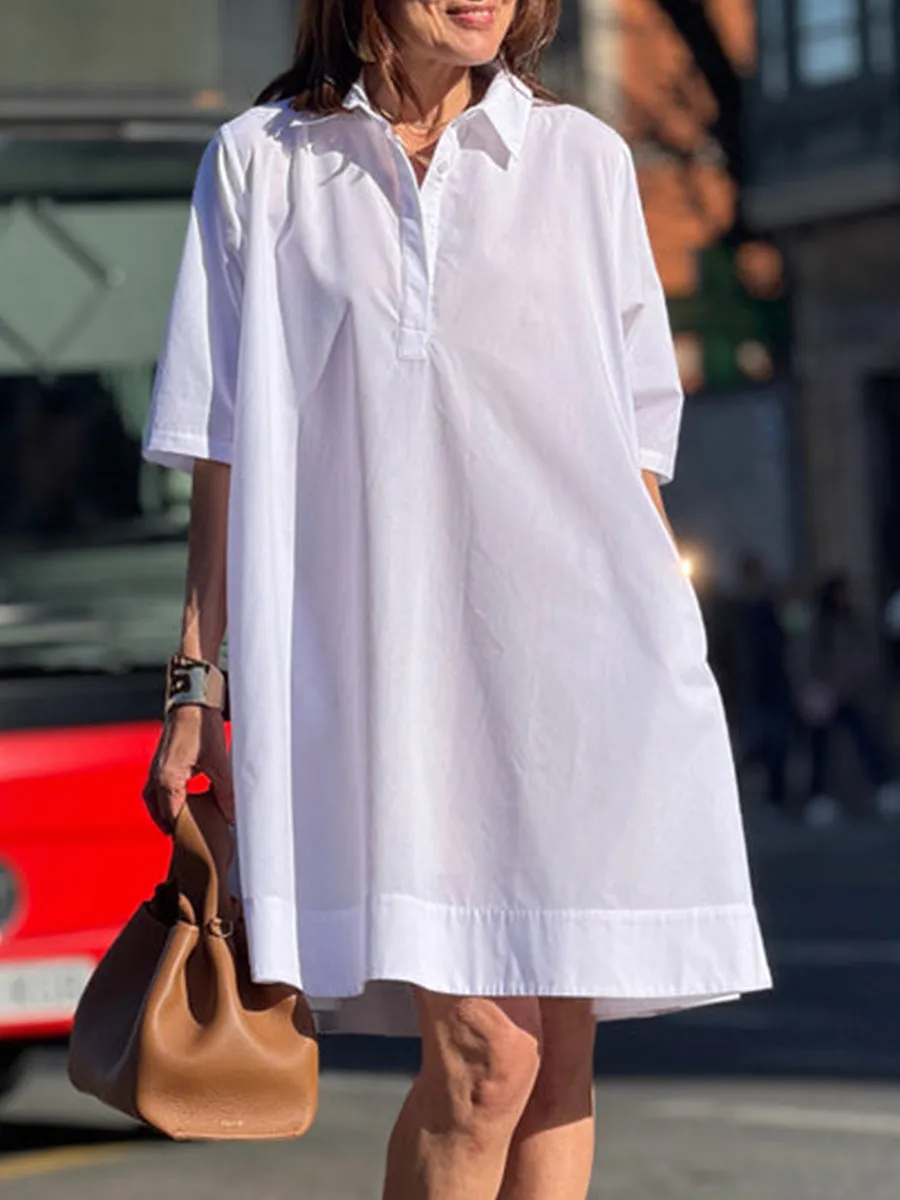 Women's Pocket Cotton Dress