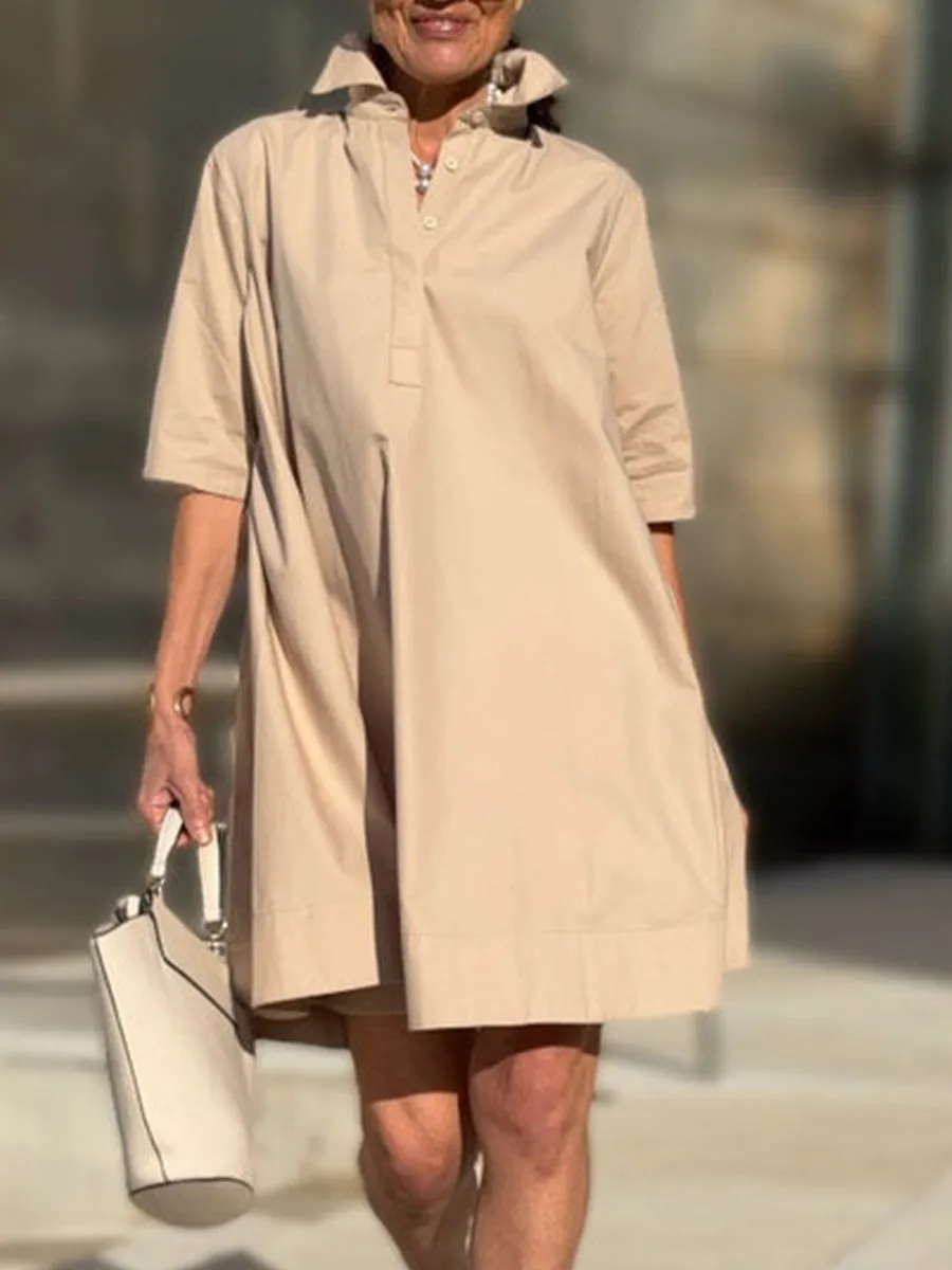 Women's Pocket Cotton Dress