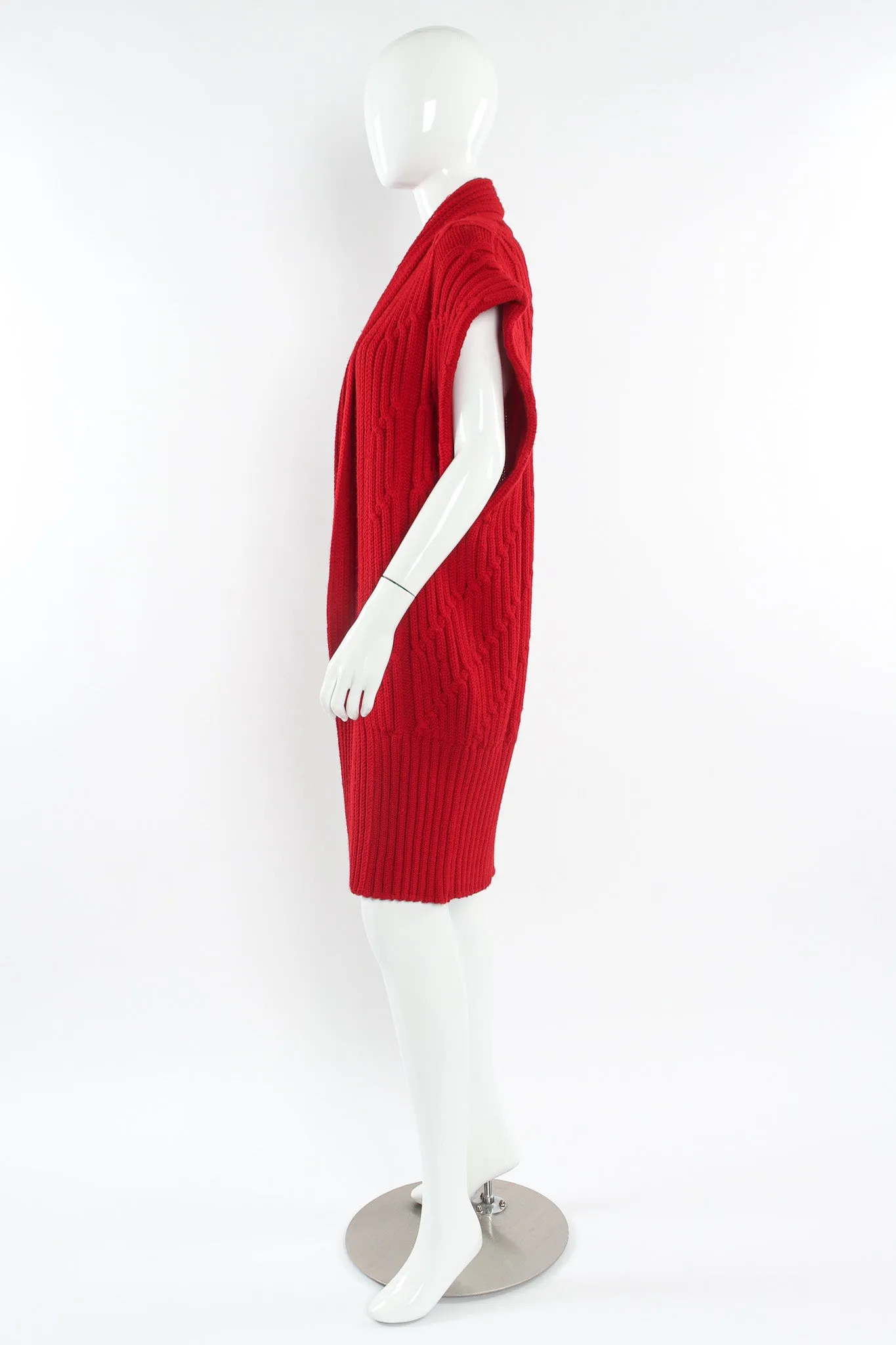 Wool Knit Duster Vest