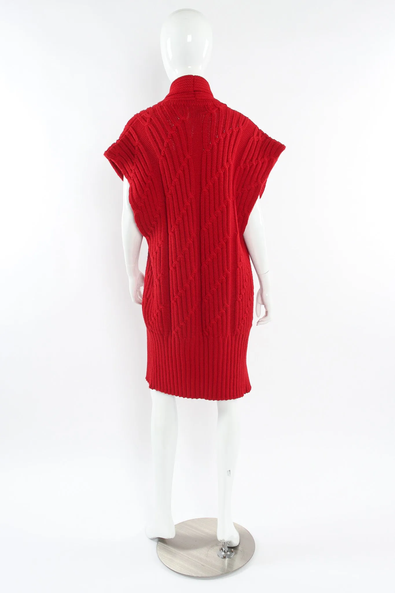 Wool Knit Duster Vest
